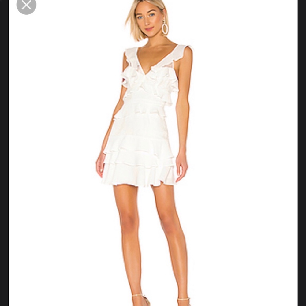 White revolve dress